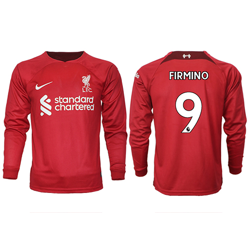 Liverpool Roberto Firmino #9 Hemma Matchtröja 2022-23 Långärmad Liverpool Roberto Firmino #9 Hemma Matchtröja 2022-23 Långärmad